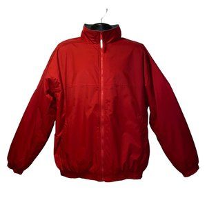 Bazix Red YKK Zip Up Jacket Fleece Lining Multiple Pockets Men's Size XL